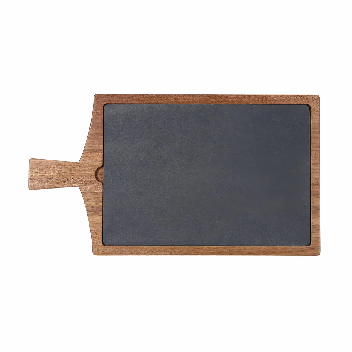 BirdRock Home Acacia hardwood serving board topped with a curated charcuterie selection.