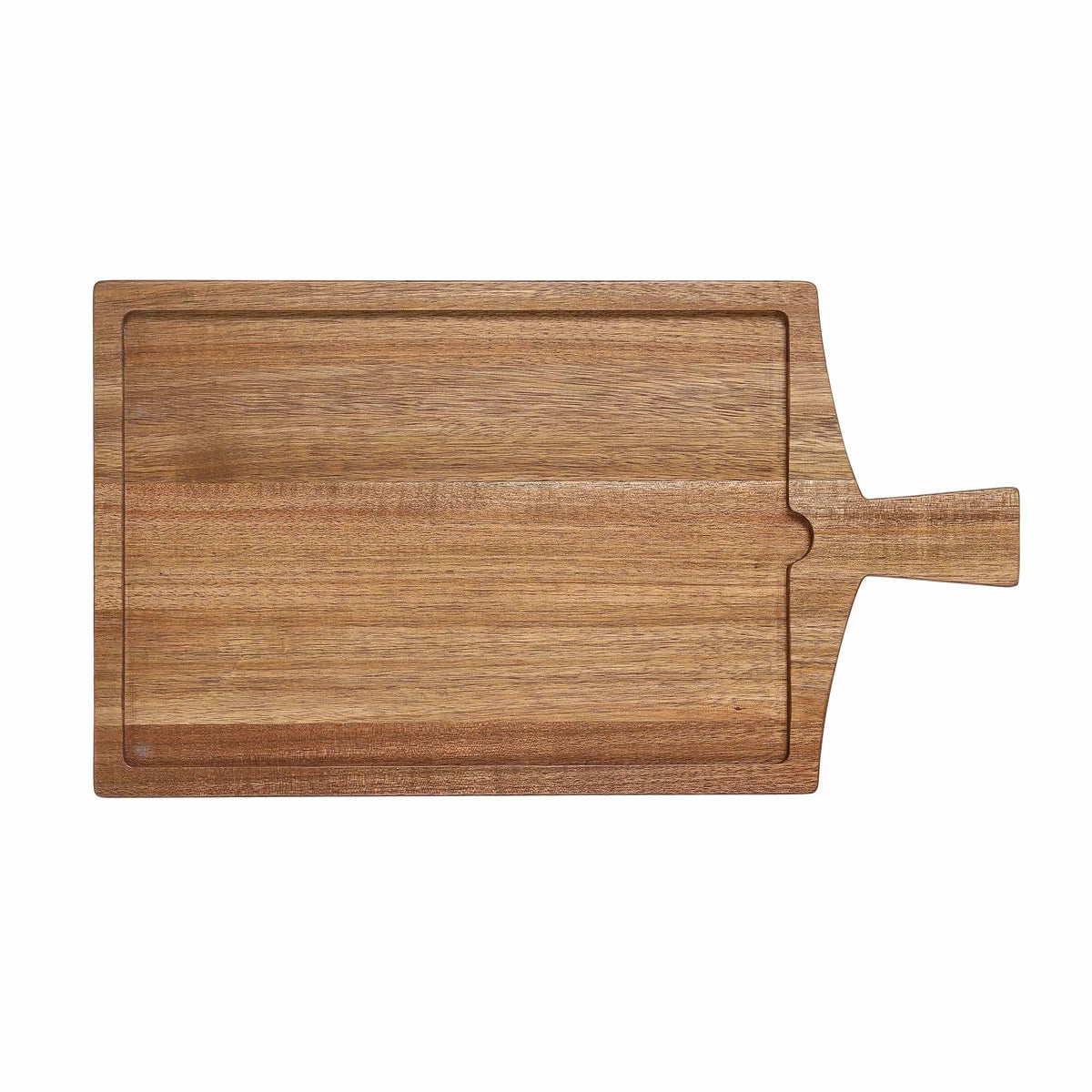 BirdRock Home Acacia hardwood serving board topped with a curated charcuterie selection.