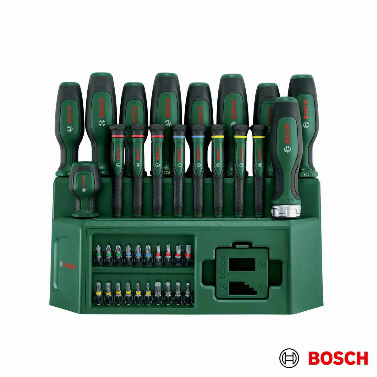 Tackle any repair job with the Bosch 39 Piece Mixed Screwdriver Set from Elite Store. High-grade steel drive kit ready for rapid mainland delivery.