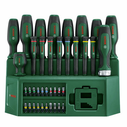 Tackle any repair job with the Bosch 39 Piece Mixed Screwdriver Set from Elite Store. High-grade steel drive kit ready for rapid mainland delivery.
