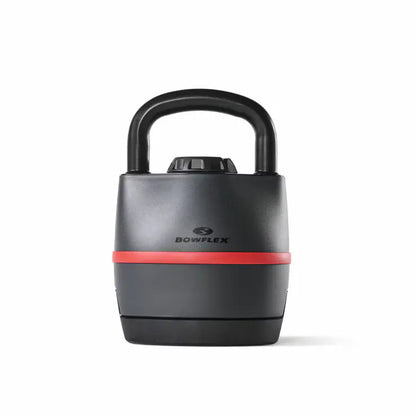 Bowflex SelectTech 840 adjustable kettlebell with weight selection dial interface. - 1