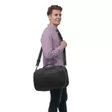 Black Briggs & Riley ZDX Convertible Backpack Duffle showing hide-away backpack straps and top side grab handles against a neutral background.