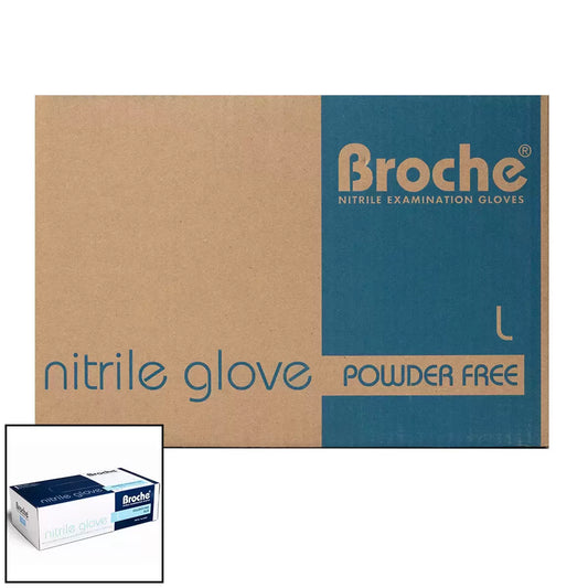 Large blue nitrile disposable gloves bulk case for workplace protection use - 2