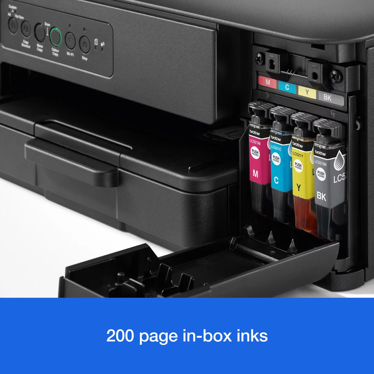 Brother DCP-J1260W 3-in-1 wireless inkjet printer print copy scan colour home office compact device  - 3