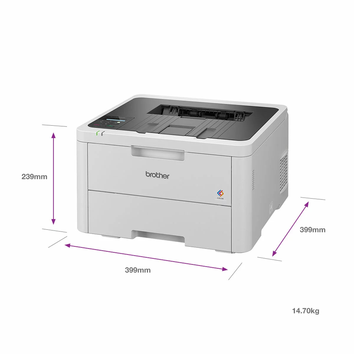 Brother HL-L3220CWE LED colour wireless printer compact home office printing device - 3