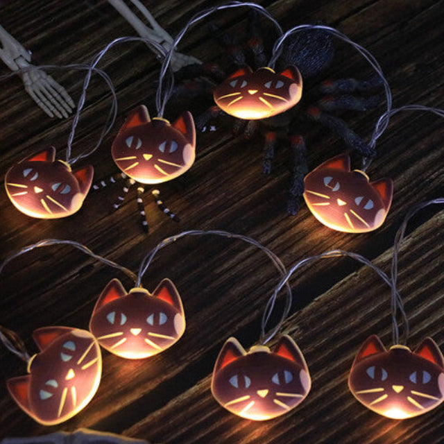 (A) 9.84 ft 20 LEDs Halloween Lights Party Decor