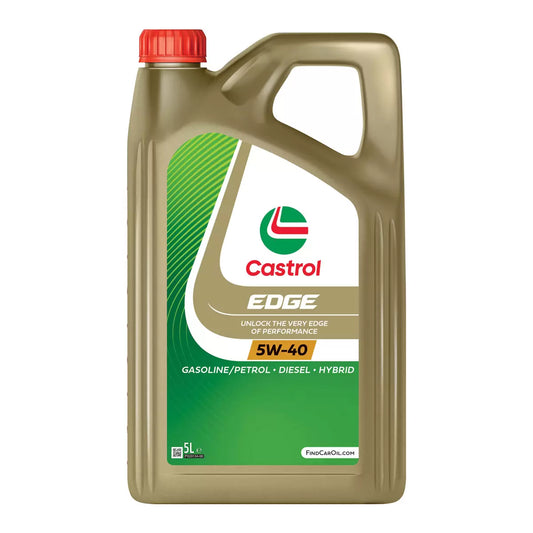 Castrol Edge 5W-40 fully synthetic car engine oil 5 litre container
