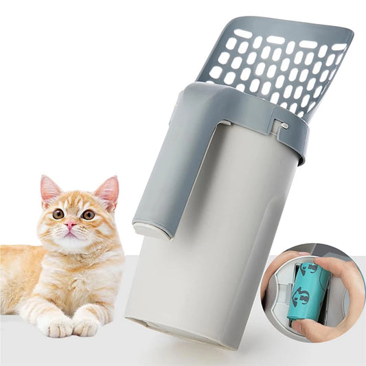 Cat litter scoop with detachable shovel and sifting holder set - 1