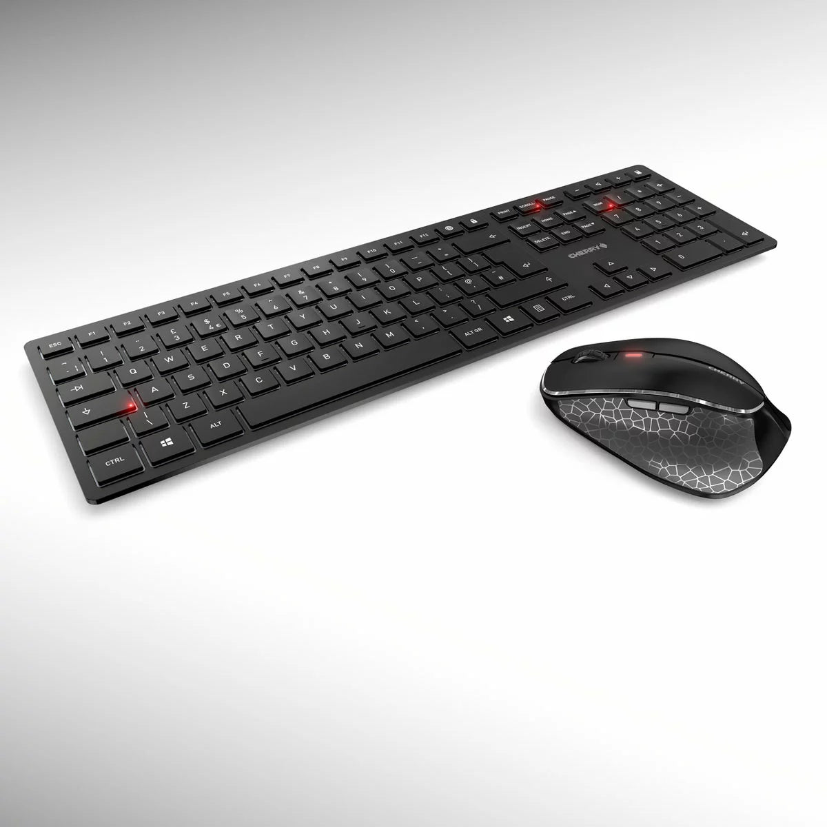 Cherry DW 9500 SLIM keyboard and mouse wireless combo featuring slim design, quiet keyboard, and precision optical mouse. - 2