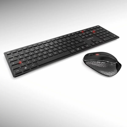 Cherry DW 9500 SLIM keyboard and mouse wireless combo featuring slim design, quiet keyboard, and precision optical mouse. - 2
