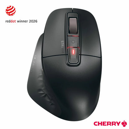 Cherry Stream Mouse Ultimate ergonomic wireless mouse with silent clicks, precision optical sensor, and smooth office-ready design. - 1