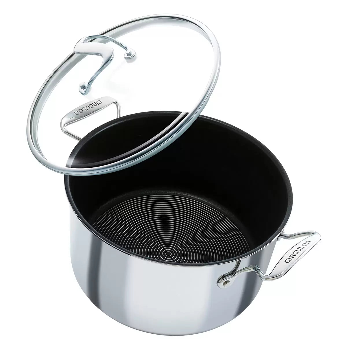 Circulon C-Series 26cm stockpot with non-stick interior for soups, stews, pasta, and large family meals.
