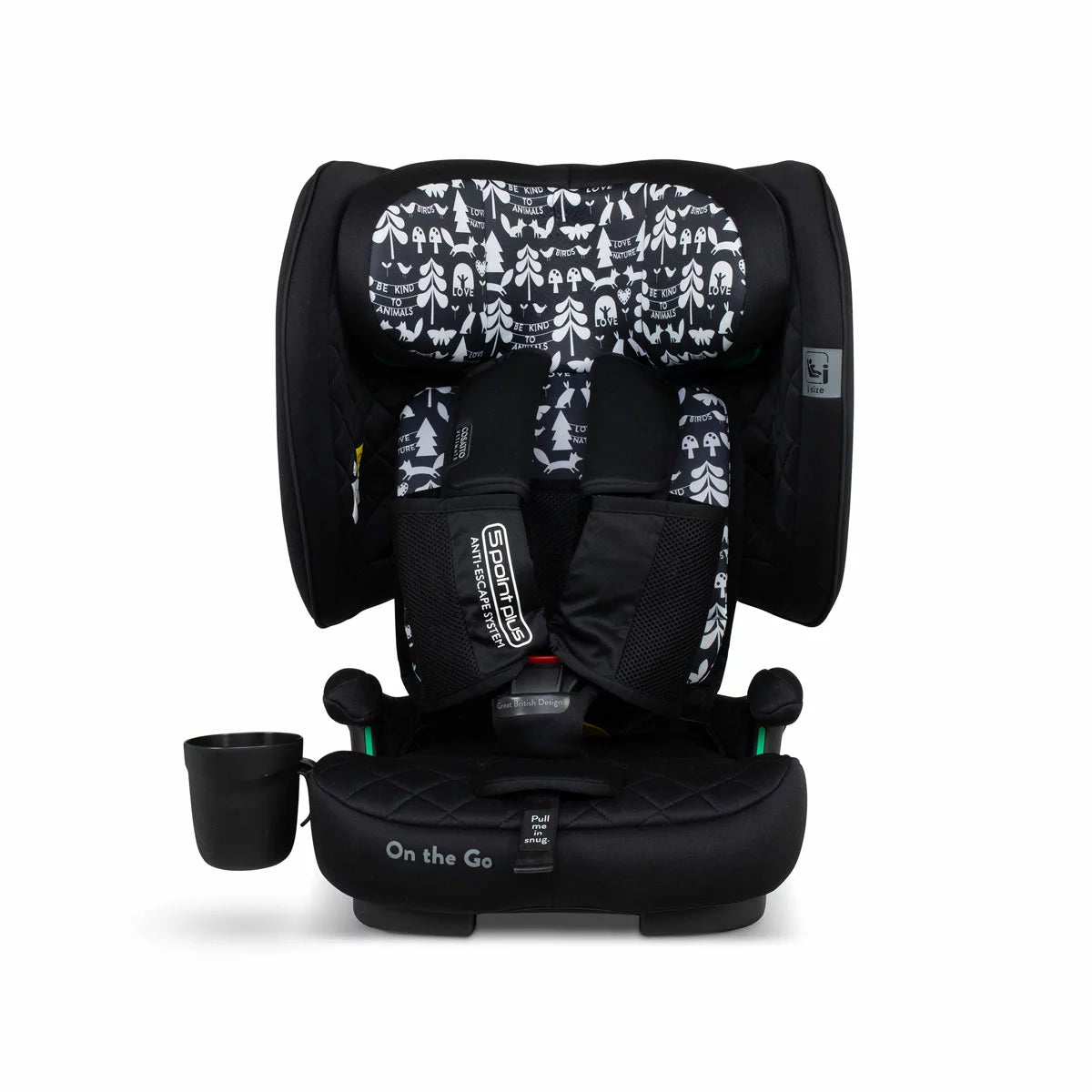 Cosatto On The Go i-Size Travel Car Seat in 4 designs with lightweight portable folding travel-friendly child safety seat3