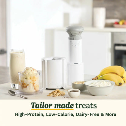 Cuisinart Freezer Wand and Ice Cream Maker with 6 reusable dessert tubs for making homemade ice cream, sorbet, frozen yogurt, and frozen desserts.