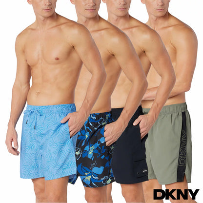 DKNY Men's Swim Shorts lightweight quick-dry swim trunks for beach and pool wear/1