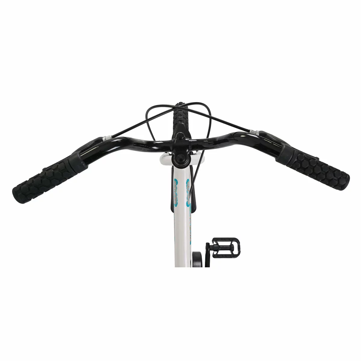 Dawes 14 inch Blowfish kids first pedal bike in blue with attached stabilisers and mudguards