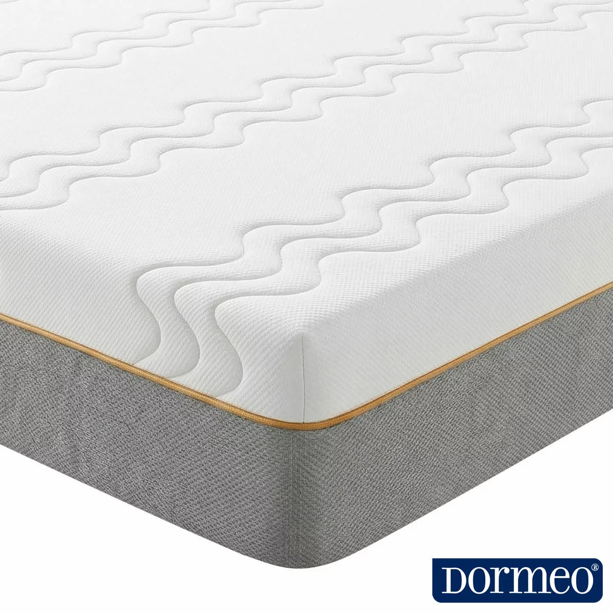 Dormeo Options hybrid mattress with pocket springs and memory foam layers providing pressure relief and spinal support in multiple sizes