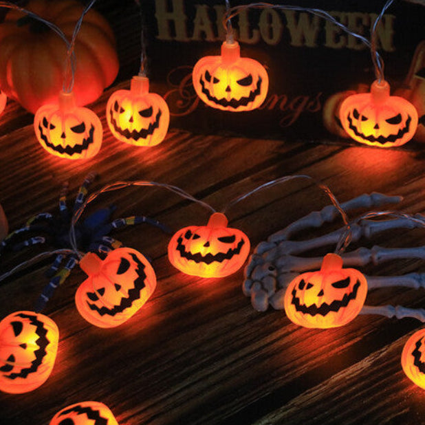 (A) 9.84 ft 20 LEDs Halloween Lights Party Decor