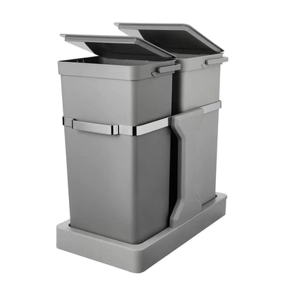 EKO Deco Duo 20+15L pull-out recycling bin under-sink dual compartment kitchen waste system
