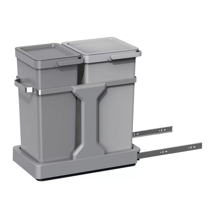 EKO Deco Duo 20+15L pull-out recycling bin under-sink dual compartment kitchen waste system