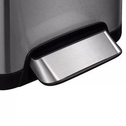 EKO Ecofly 30L stainless steel bin with odor-sealing technology for compact kitchen or office waste.
