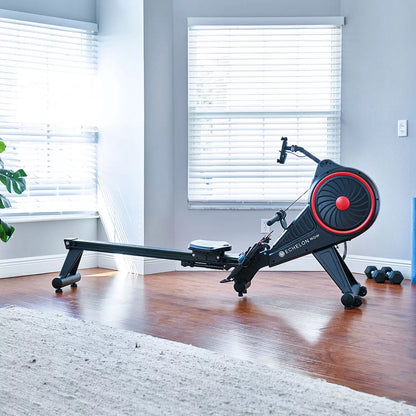 Echelon Row Smart Rowing Machine with smart connectivity for full body cardio workouts and interactive home fitness training