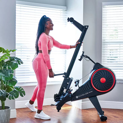 Echelon Row Smart Rowing Machine with smart connectivity for full body cardio workouts and interactive home fitness training