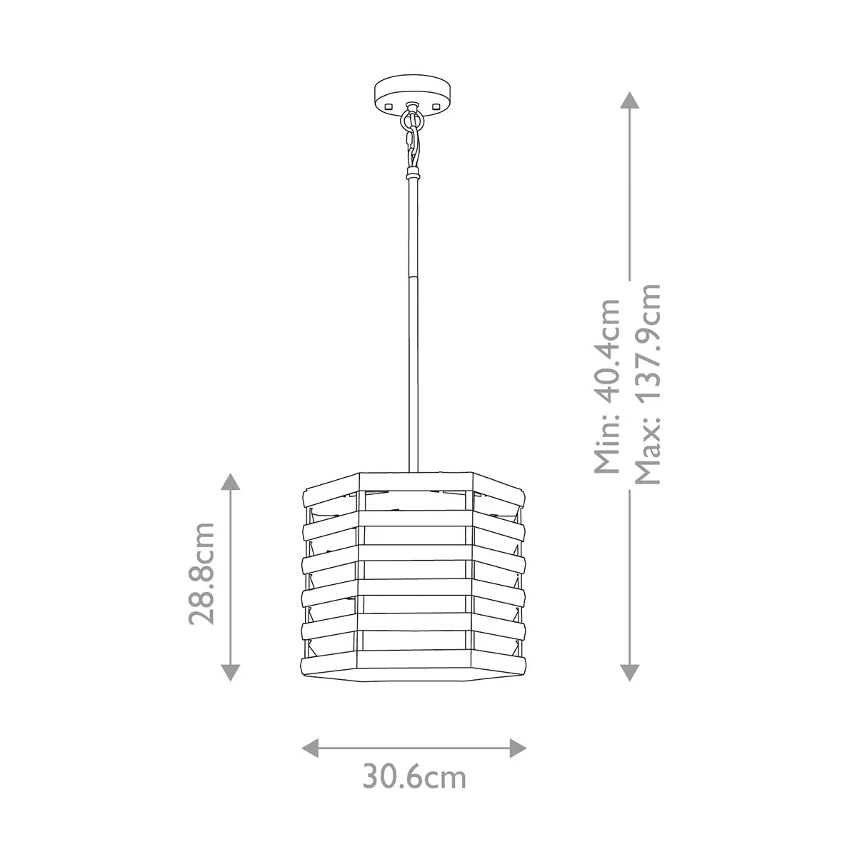 Elstead Shoal 1 light pendant minimal modern ceiling light with elegant decorative finish for interiors