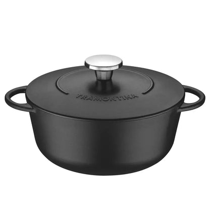 Enjoy perfectly cooked meals with superior heat retention and even heat distribution. Durable enamelled cast iron construction, 24cm size, and 4.0L capacity for family cooking.