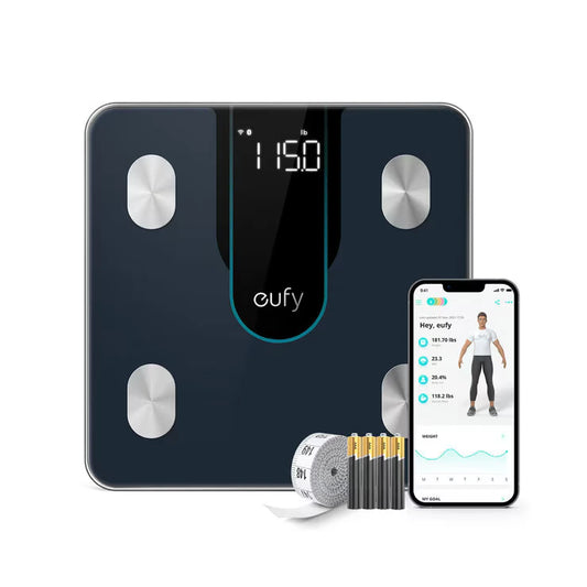 Eufy smart scale black digital body composition weight tracking device - 1