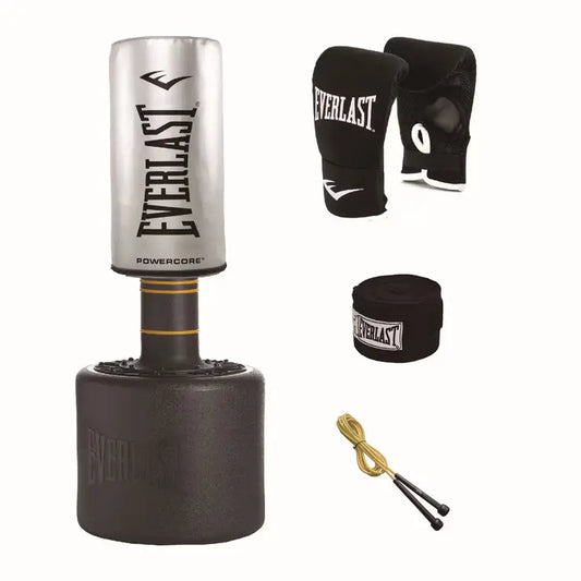 Everlast Powercore free standing punch bag kit for home boxing. - 1