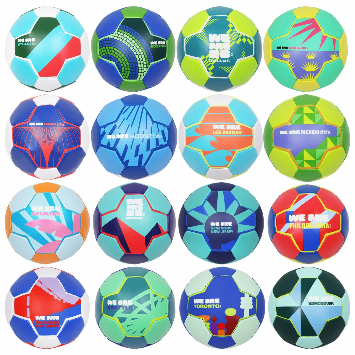 fifa world cup host city football set collectible training balls  - 3