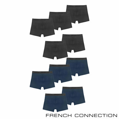 French Connection Men's Modal Boxer 5 Pack in soft breathable fabric with elastic waistband and durable stitching/1