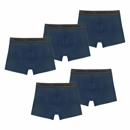 French Connection Men's Modal Boxer 5 Pack in soft breathable fabric with elastic waistband and durable stitching/3