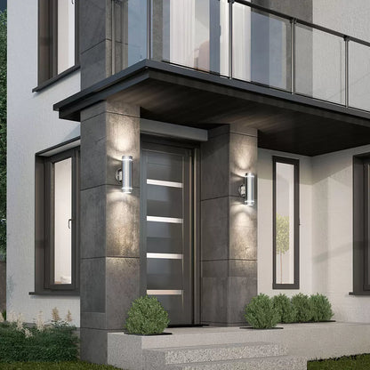 Artika C7 Outdoor/Indoor Wall Light in Stainless Steel | Modern Weather-Resistant Lighting | Homes & Commercial Spaces