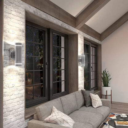 Artika C7 Outdoor/Indoor Wall Light in Stainless Steel | Modern Weather-Resistant Lighting | Homes & Commercial Spaces