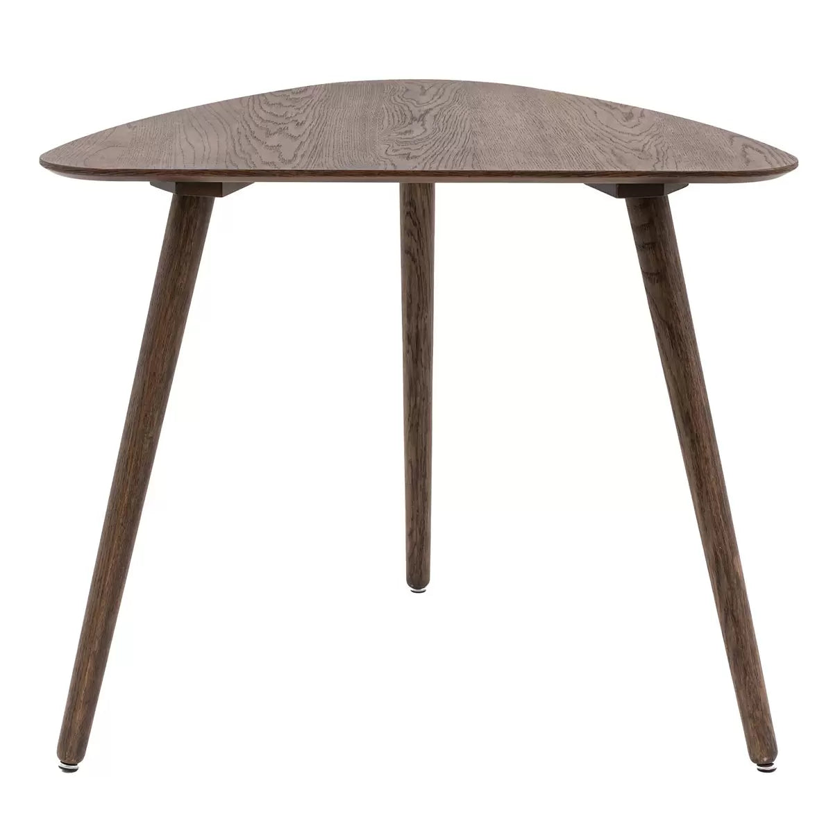 Smoked finish compact 2-seater dining table designed for small spaces and modern apartment interiors