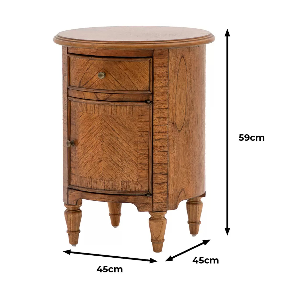Gallery Highgrove Drum Side Table with modern round design for stylish living room décor