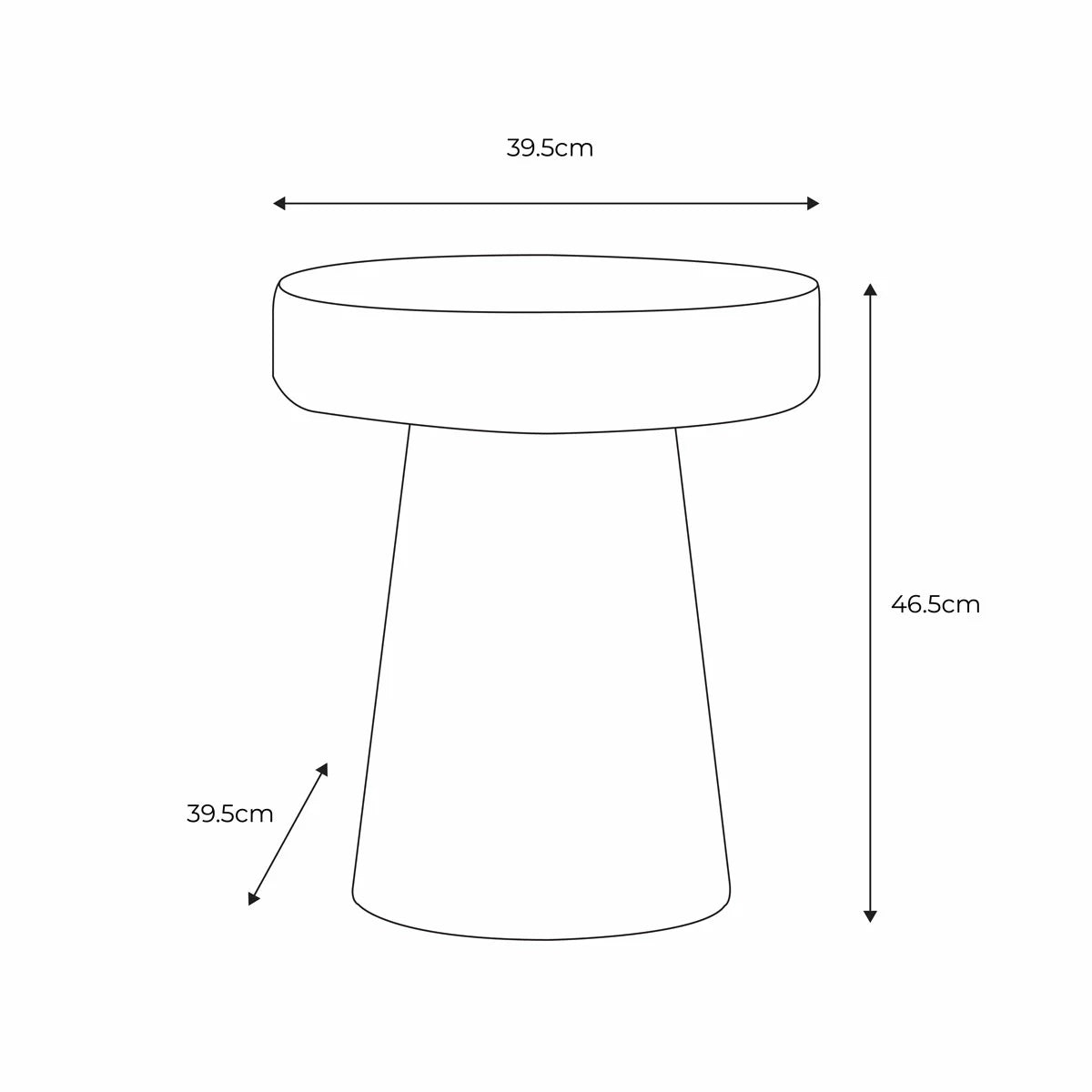 Gallery Murano Brown Glass Side Table with elegant brown glass finish for modern home décor