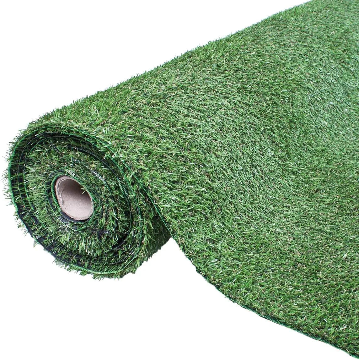 Enjoy a realistic, low-maintenance lawn all year round. 30mm density pile, UV resistant dark green artificial grass suitable for pets. - 1