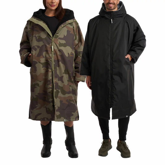 Glacier Unisex Outdoor Robe with waterproof outer layer and warm fleece lining for camping and outdoor changing 