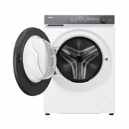 Haier HW120-B14367UUK 12kg A Rated White Washing Machine with extra-large drum capacity and energy-efficient laundry performance  .