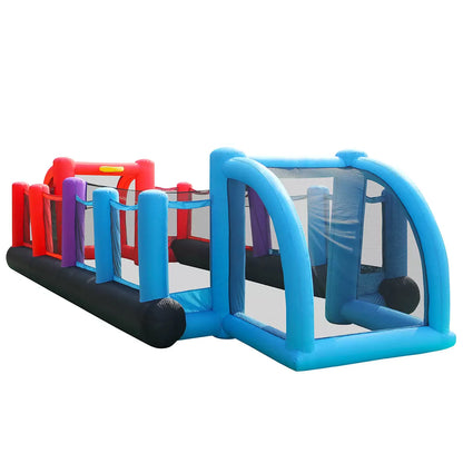 Happy Hop Inflatable Multi-Sport Arena for children aged 3+, featuring a spacious inflatable play area for sports games, outdoor activities, and family fun.