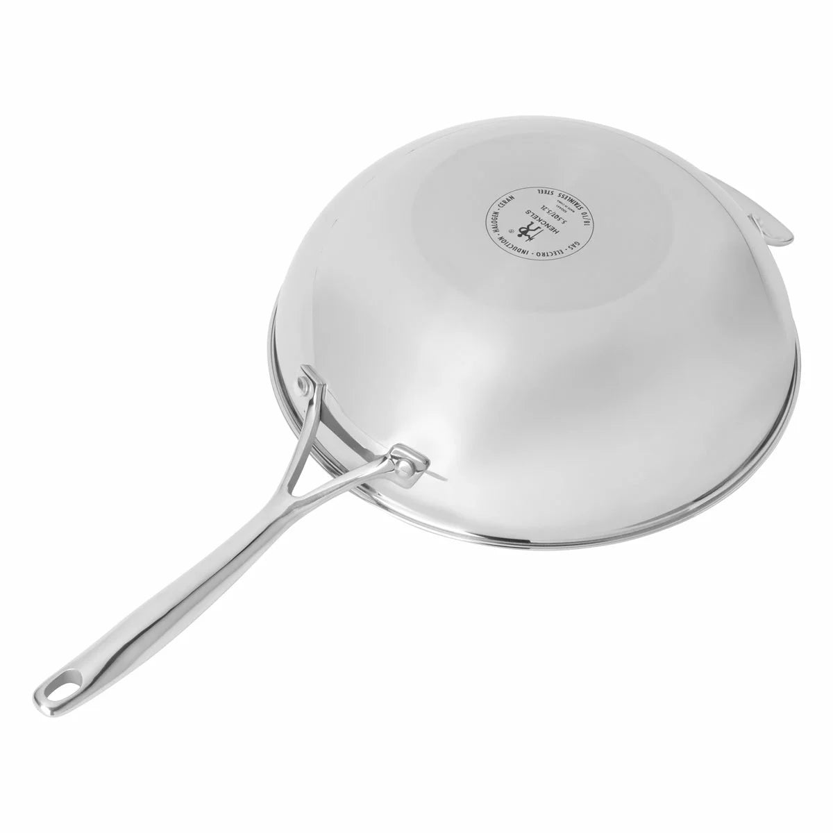 Henckels Paradigm Stainless Steel Ceramic Wok 30cm with healthy non-stick ceramic coating for stir fry cooking and everyday meals.