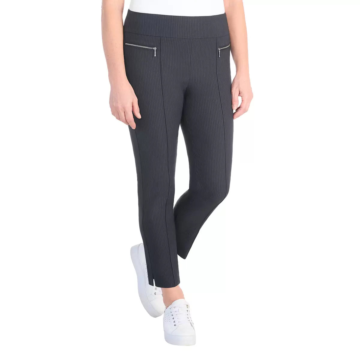 Hilary Radley Women's Pull On Pant with comfortable stretch fabric, pull-on waistband, and versatile straight-leg design.