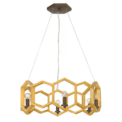 Hinkley Moxie 6 Light Pendant modern luxury multi-light chandelier fixture for dining and living room interiors