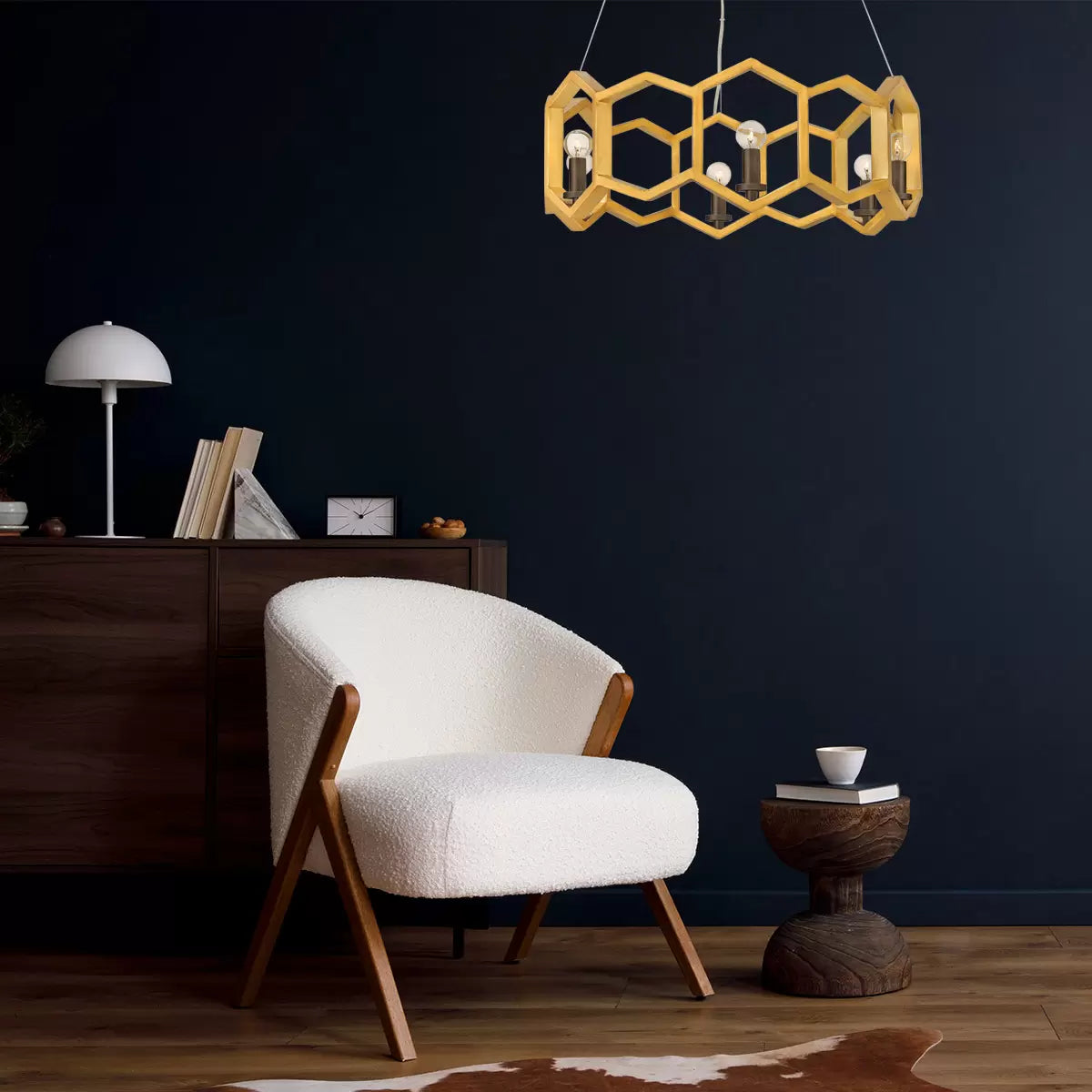 Hinkley Moxie 6 Light Pendant modern luxury multi-light chandelier fixture for dining and living room interiors