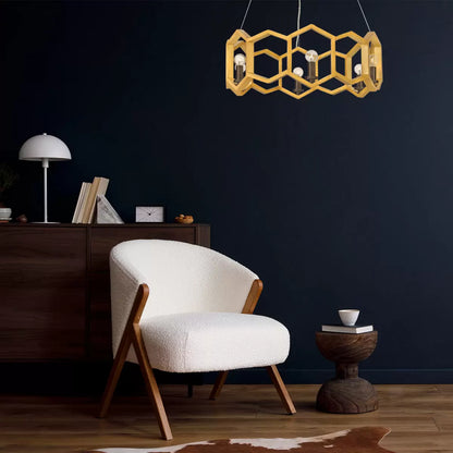 Hinkley Moxie 6 Light Pendant modern luxury multi-light chandelier fixture for dining and living room interiors