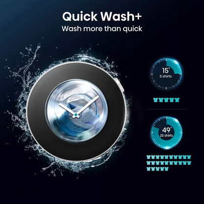 Hisense WF5S1045BW 10.5kg 1400rpm A Rated White Washing Machine with large capacity drum and energy-efficient performance .