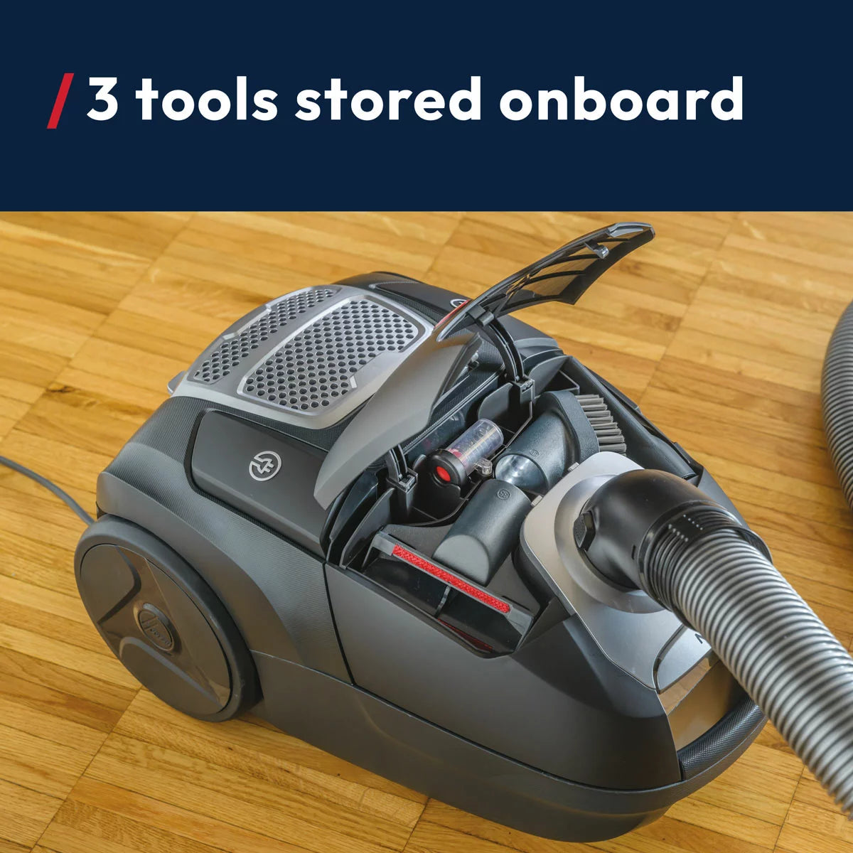 Hoover H-ENERGY 500 Cylinder Vacuum Cleaner HE520PET for pet hair and multi-surface home cleaning